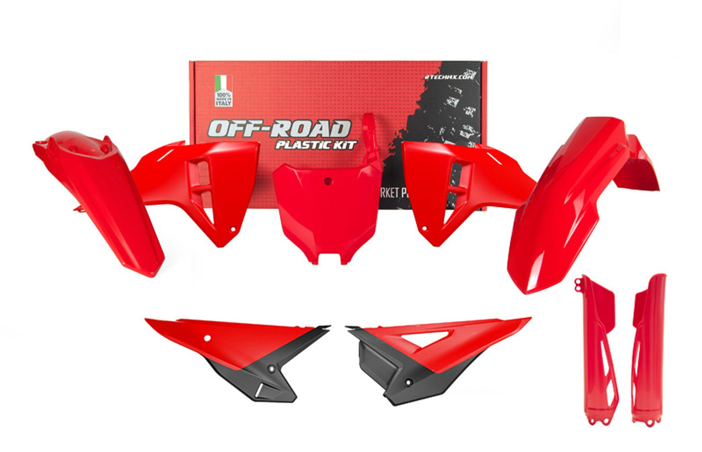 Kit Plastiche Racetech HONDA CRF 250/450 2025-2026 Kit ROSSO HONDA - NERO