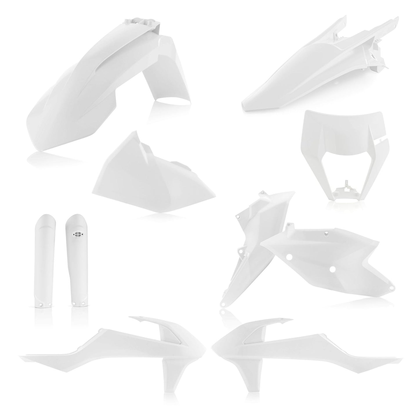 KIT PLASTICHE COMPLETO EXC/EXC-F 19 ACERBIS BIANCO