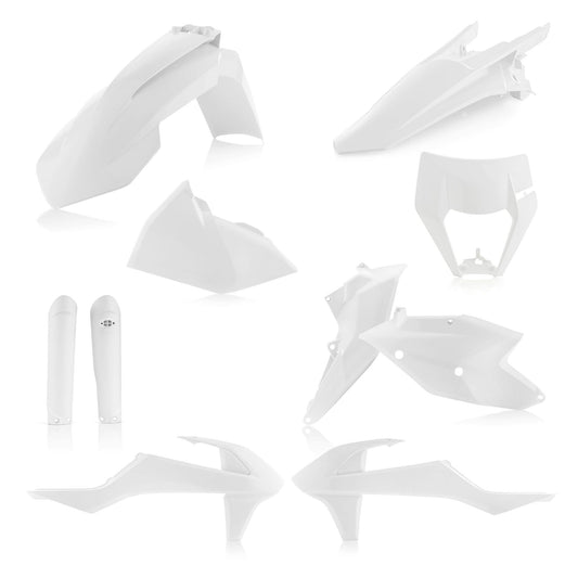 KIT PLASTICHE COMPLETO EXC/EXC-F 19 ACERBIS BIANCO