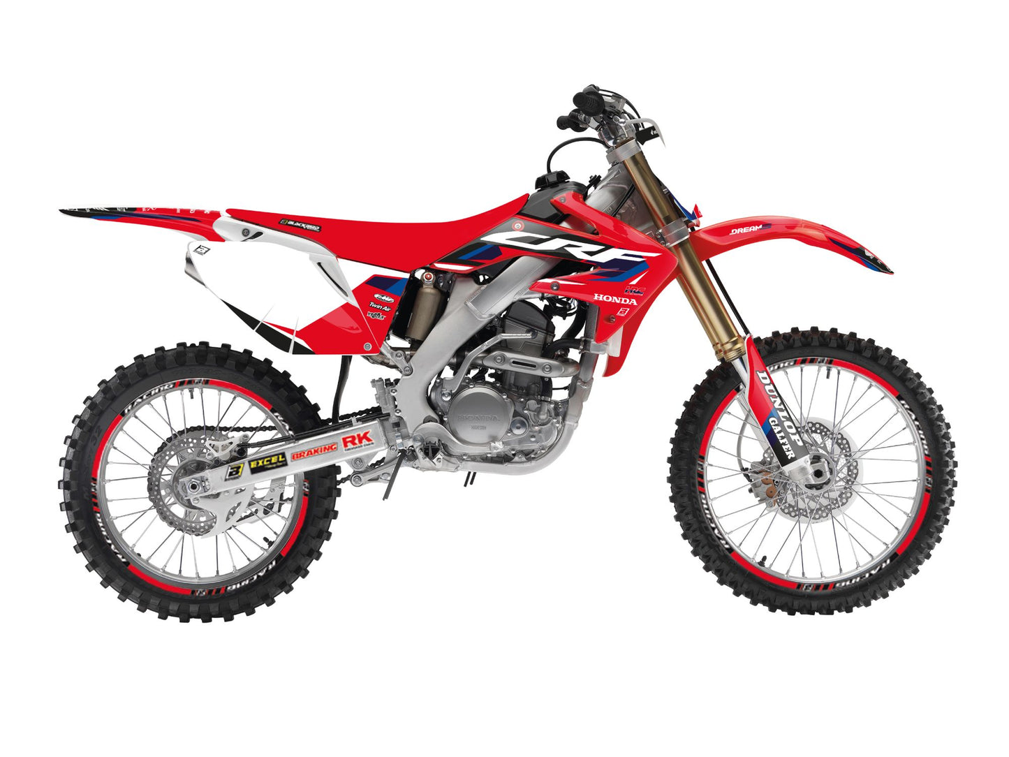 Kit Adesivi Dream 5 Blackbird Honda CRF 250 2004-2009