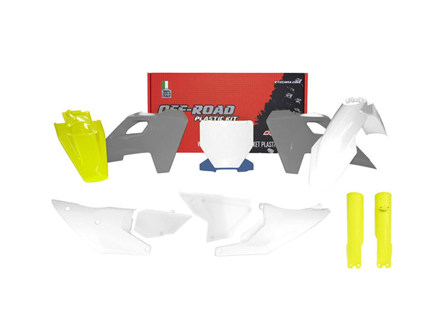 Kit Plastiche Racetech HUSQVARNA 125/250/300/350/450 CON PARASTELI 2023-2024 Kit Completo Enduro