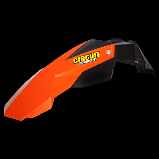 Parafango anteriore Circuit Stealth nero / arancione