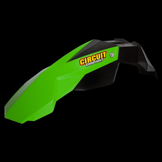 Parafango anteriore Circuit Stealth nero / verde