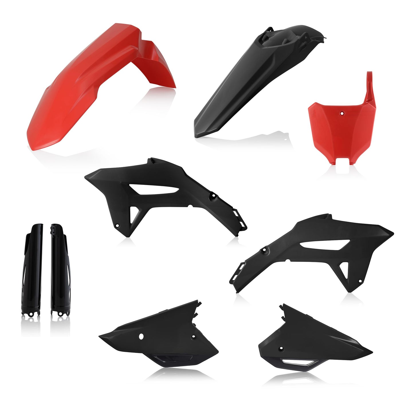 KIT PLASTICHE COMPLETO HONDA CRF450 2021 ACERBIS ROSSO/NERO