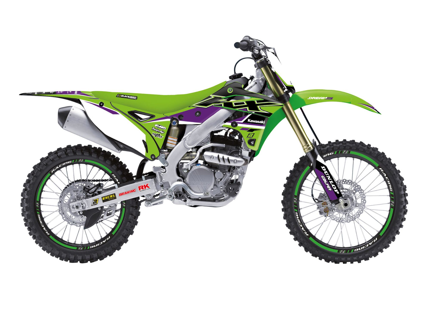 Kit Adesivi Dream 5 Blackbird Kawasaki KXF 250 2013-2016