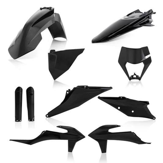 KIT PLASTICHE COMPLETO EXC/EXC-F 20 ACERBIS NERO