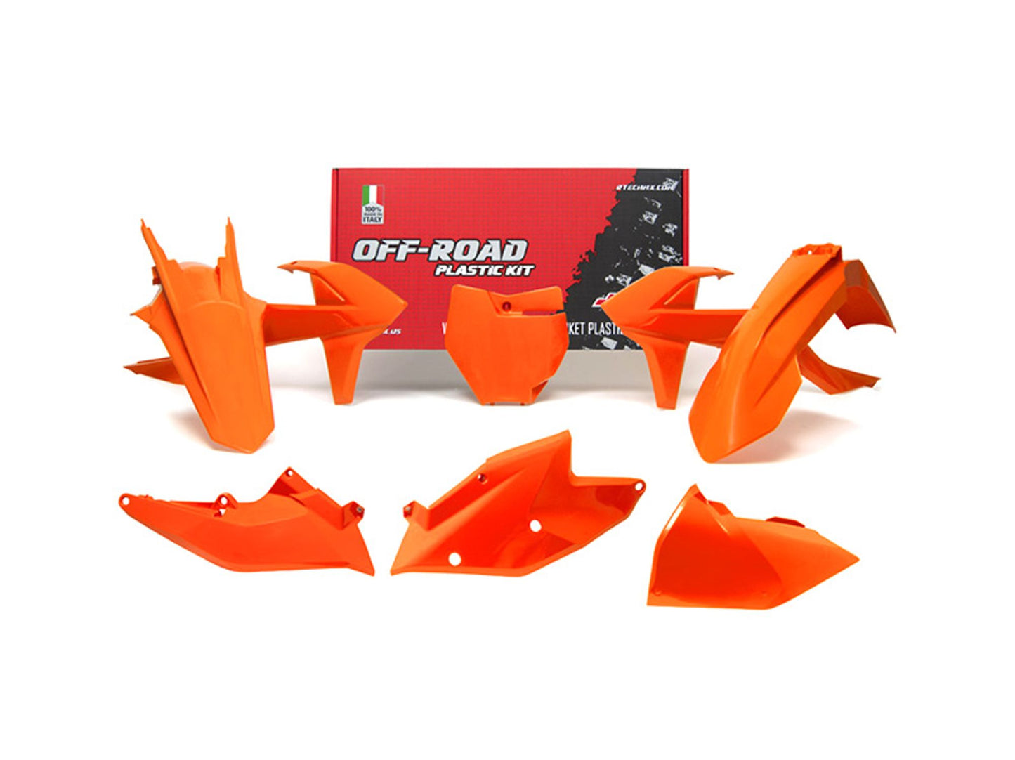 Kit Plastiche Racetech KTM 125/150/250/350/450 SENZA PARASTELI 2016-2018 Kit ARANCIONE KTM