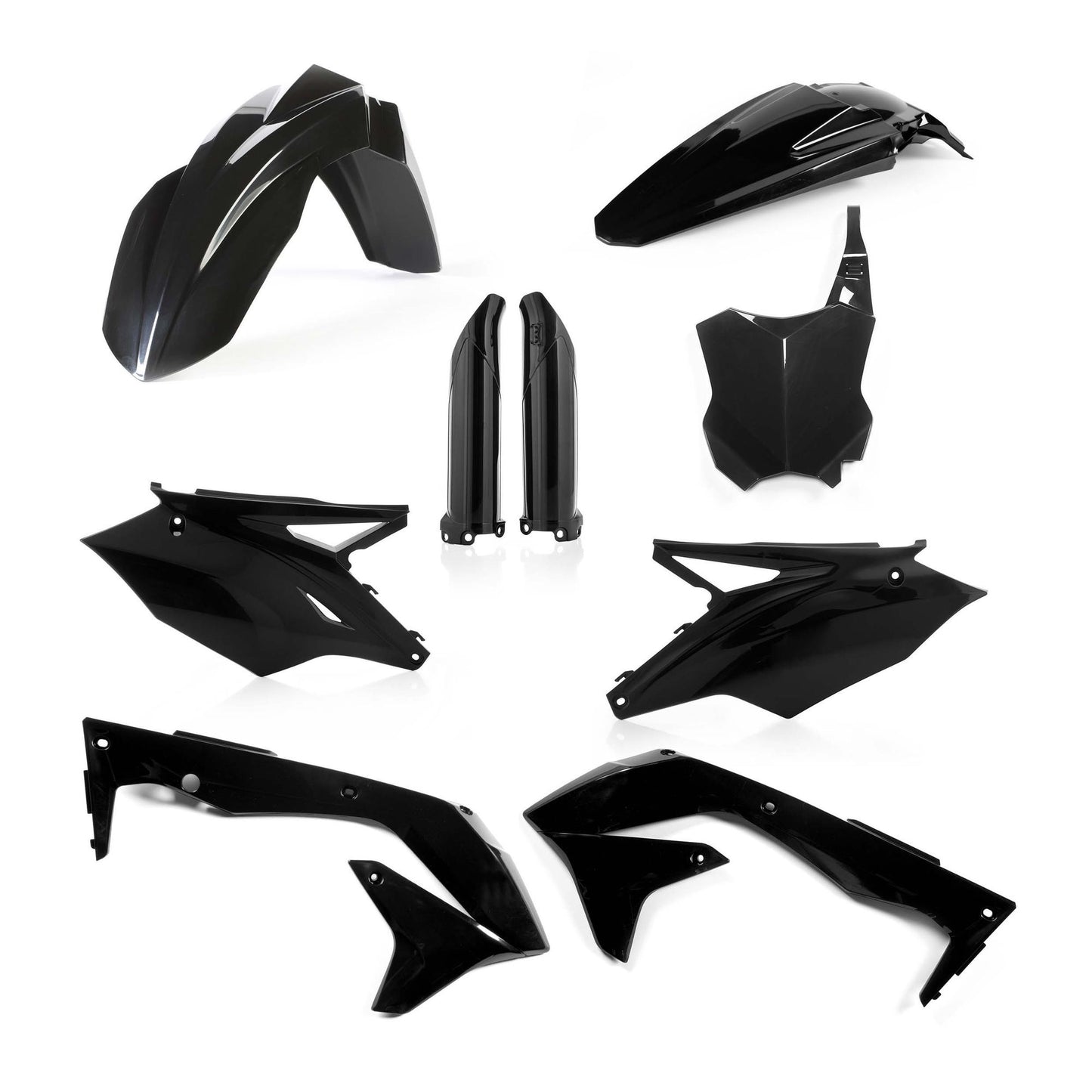 KIT PLASTICHE COMPLETO KAWASAKI KXF 450 2018 USA ACERBIS NERO