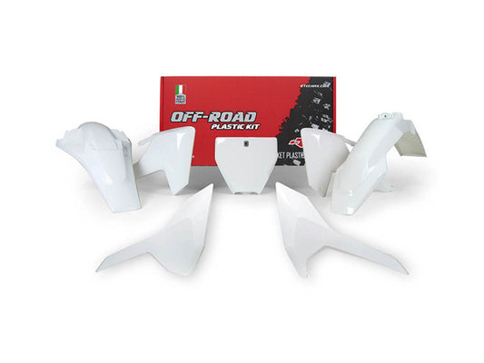 Kit Plastiche Racetech HUSQVARNA 125/250/350/450 SENZA PARASTELI 2016-2019 Kit BIANCO
