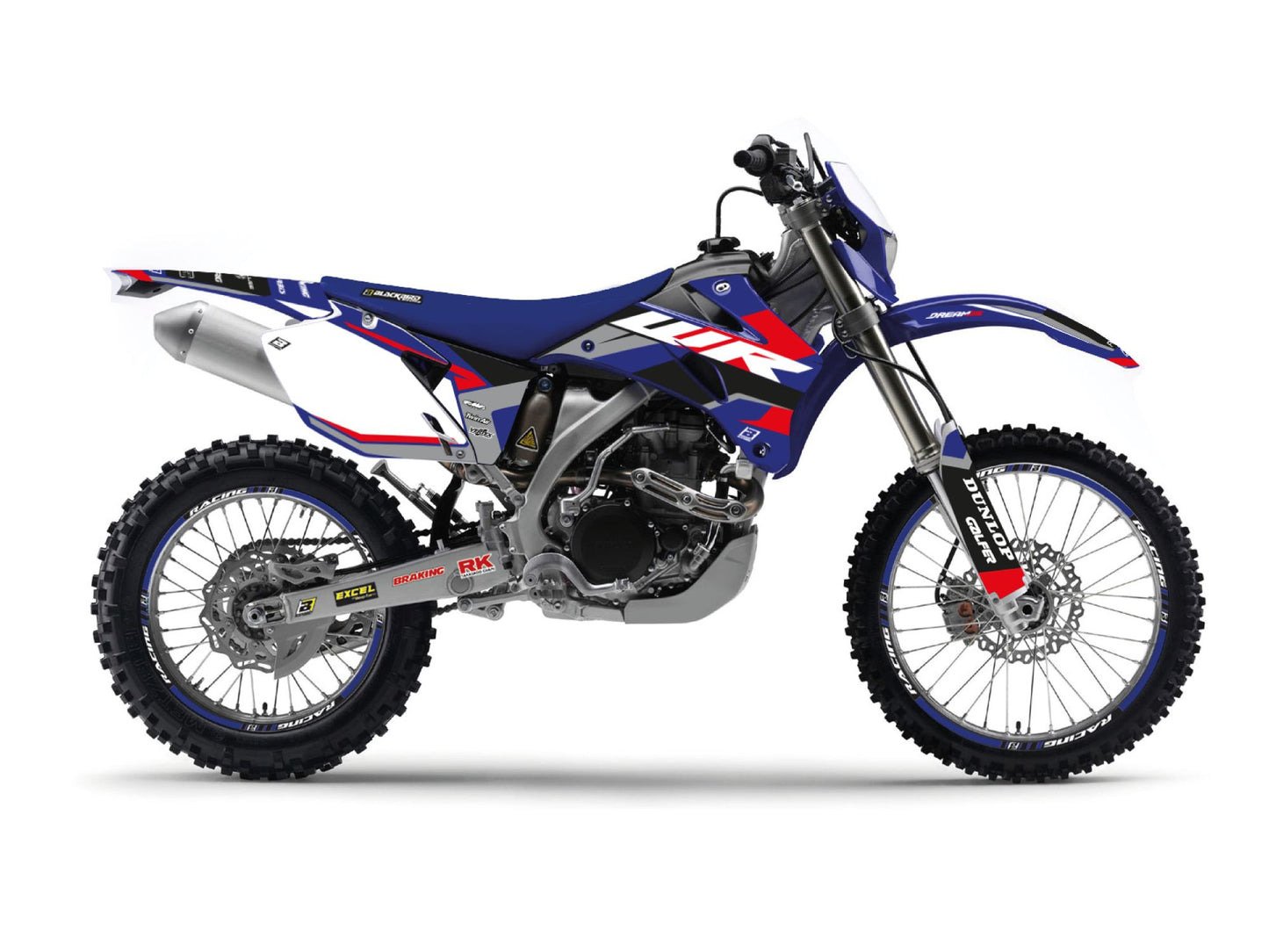 Kit Adesivi Dream 5 Chrome Blackbird Yamaha WRF 250 2007-2014