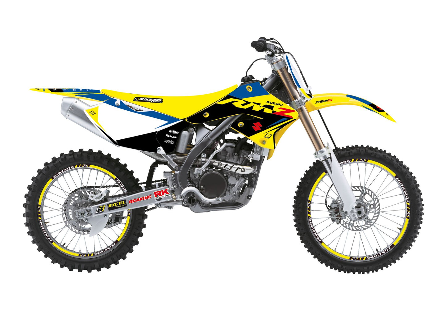 Kit Adesivi Dream 5 Chrome Blackbird Suzuki RM-Z 250 2004-2006