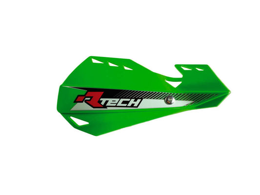 Paramani Racetech DUAL EVO CON KIT DI MONTAGGIO Protezione Mani Enduro VERDE KX