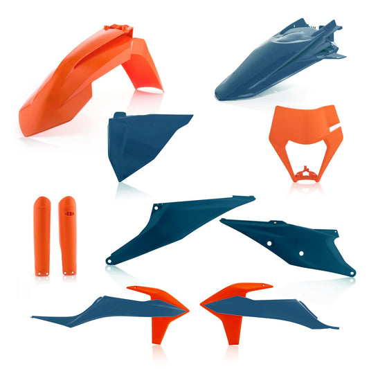 KIT PLASTICHE COMPLETO EXC/EXC-F 20 ACERBIS BLU/ARANCIONE