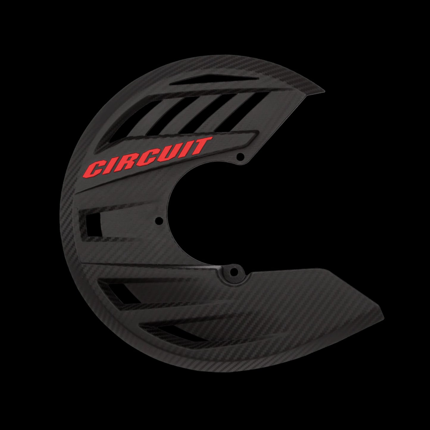 Protezione disco Circuit Balístico carbonio / rosso fluo