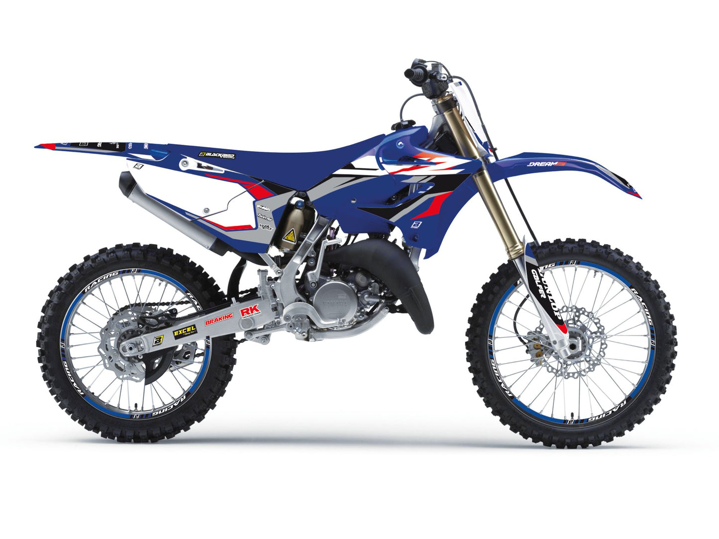 Kit Adesivi Dream 5 Chrome Blackbird Yamaha YZ 125 2015-2021