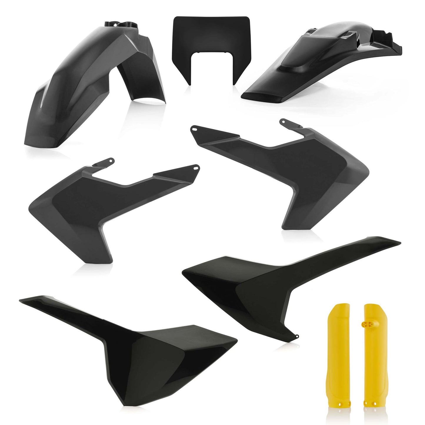 KIT PLASTICHE COMPLETO HUSQVARNA TE/FE 2017 ACERBIS NERO/GIALLO