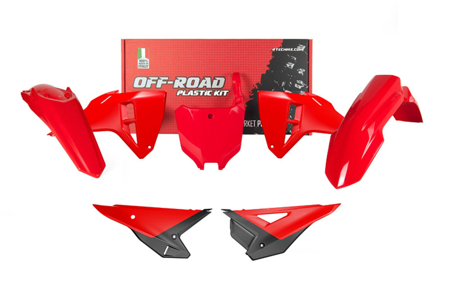 Kit Plastiche Racetech HONDA CRF 250/450 2025-2026 Kit ROSSO HONDA - NERO