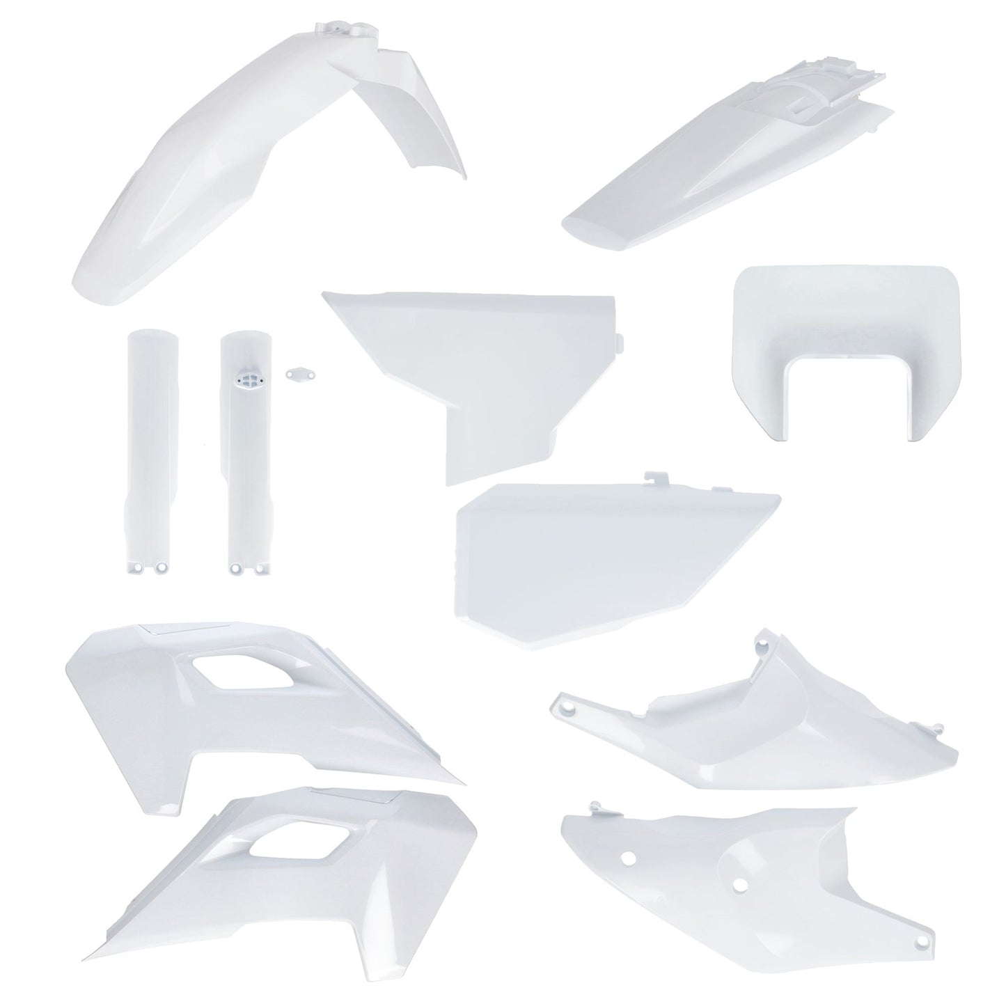 KIT PLASTICHE COMPLETO COMPATIBILE PER HU TE/FE 24 ACERBIS BIANCO