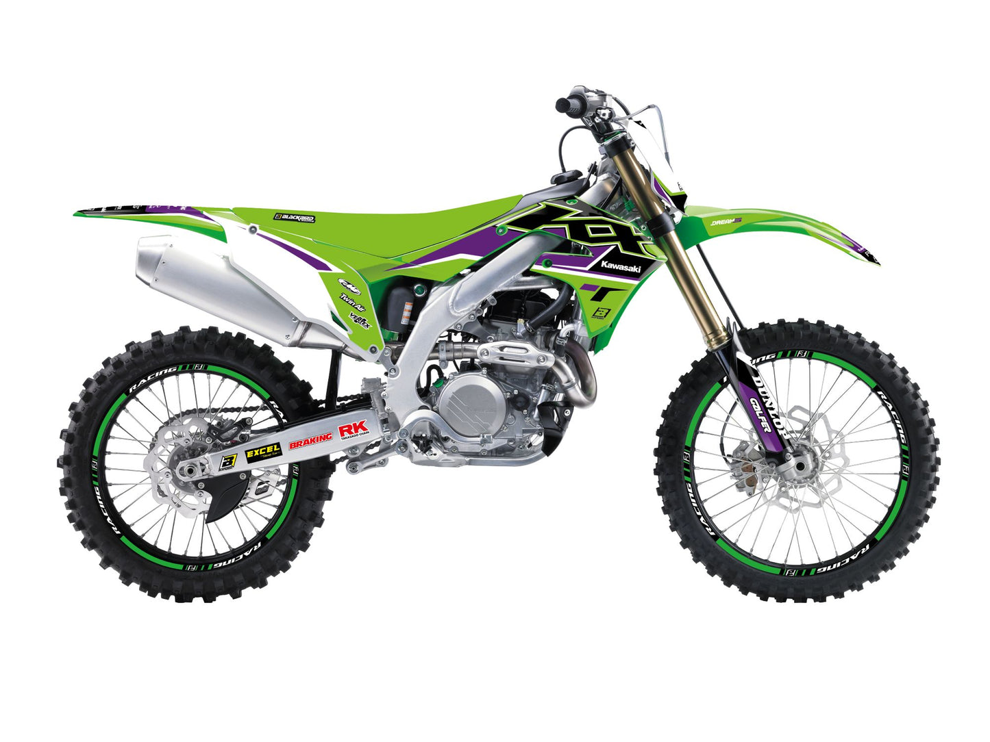 Kit Adesivi Dream 5 Chrome Blackbird Kawasaki KXF 250 2021-2024