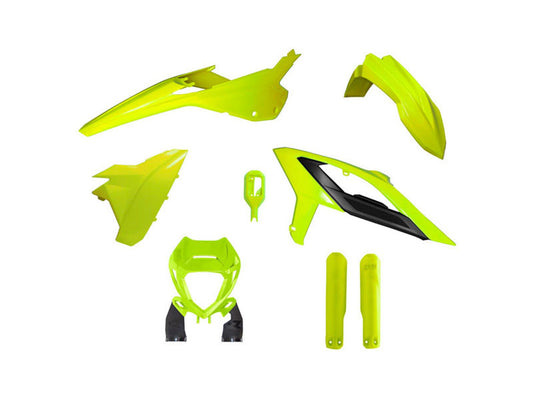 Kit Plastiche Racetech BETA RR 125/200/250/300/350/390/430/480 CON PARASTELI 2023-2024 Kit GIALLO NEON