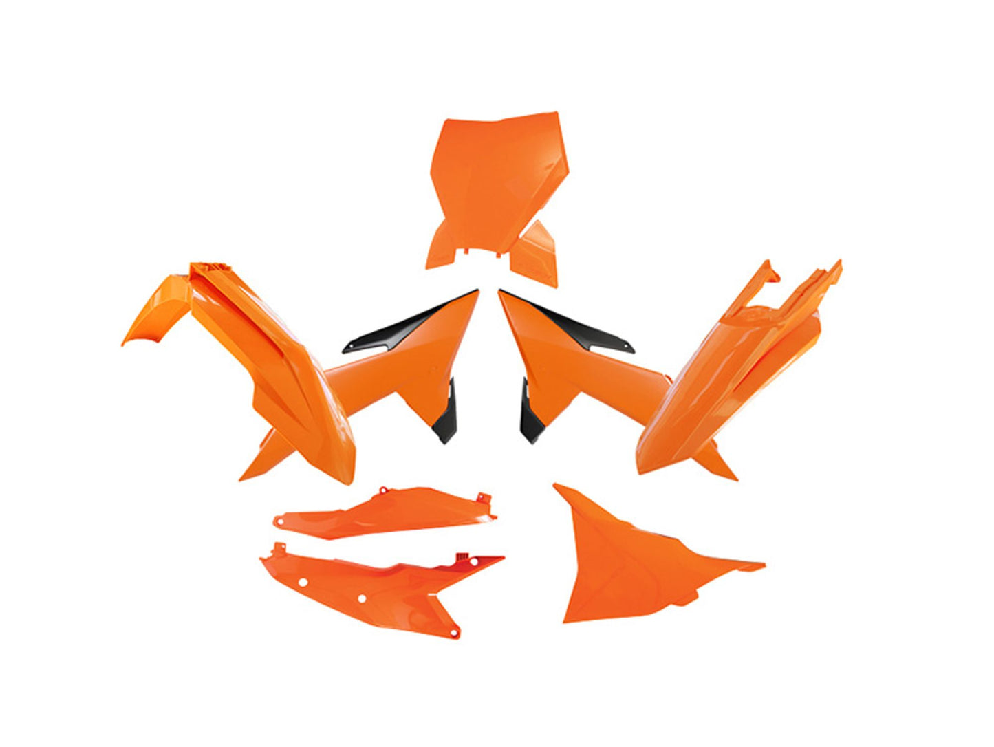 Kit Plastiche Racetech KTM 125/250/300/350/450 CON TABELLA FACTORY 2025-2026 Kit ARANCIONE KTM