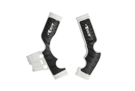 Racetech PROTEZIONE TELAIO BI-MATERIALE HUSQVARNA TC 65 2016-2023 BIANCO - NERO