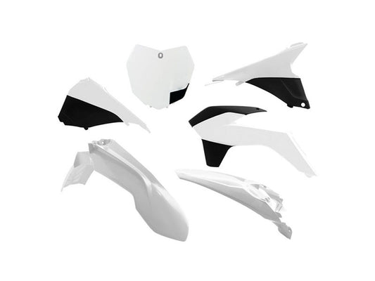 Kit Plastiche Racetech KTM 125/150/250/350/450 SENZA PARASTELI 2013-2016 Kit Completo Enduro BIANCO