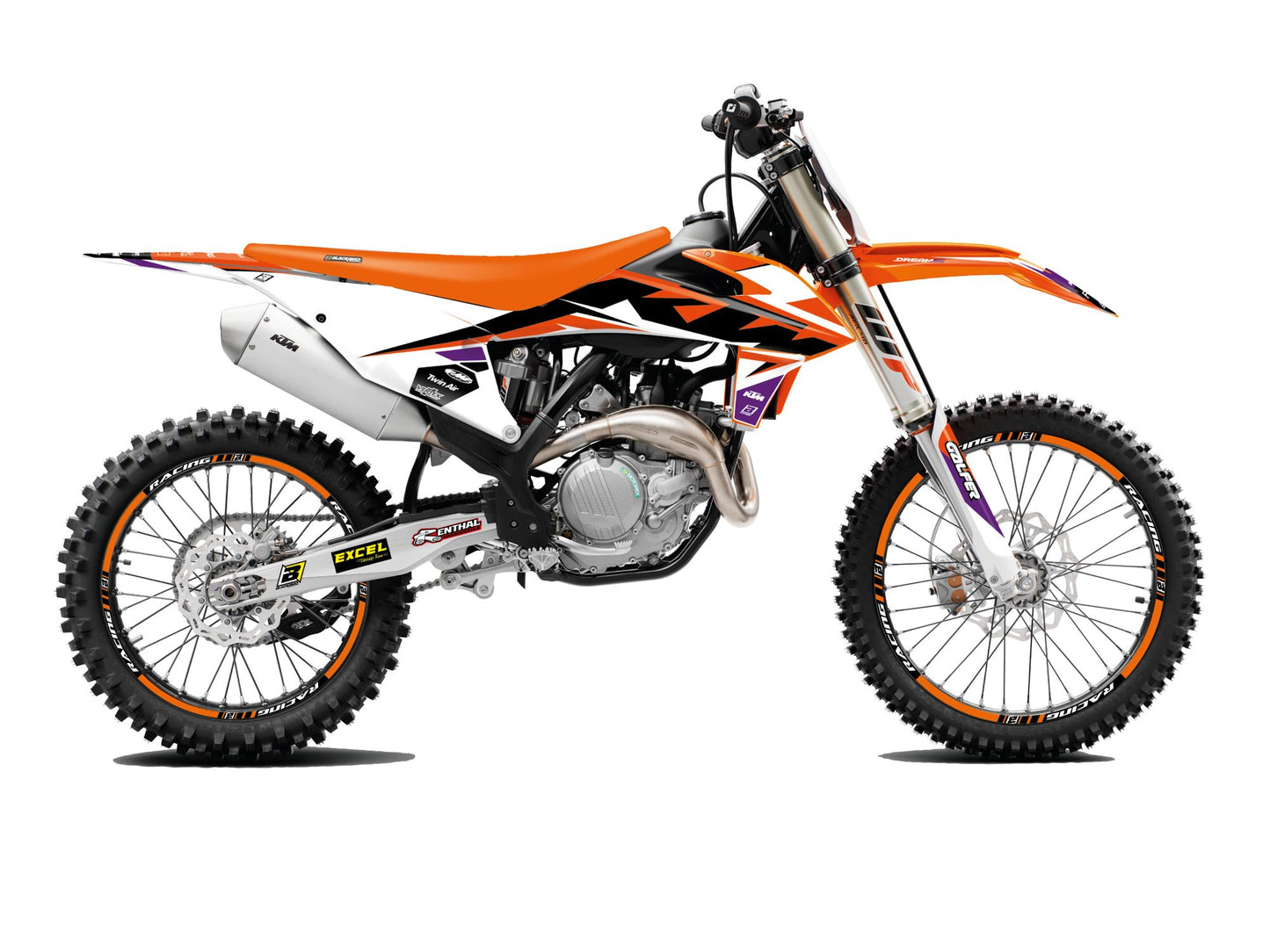 Kit Adesivi Dream 5 Blackbird Ktm EXC 125 2020-2023