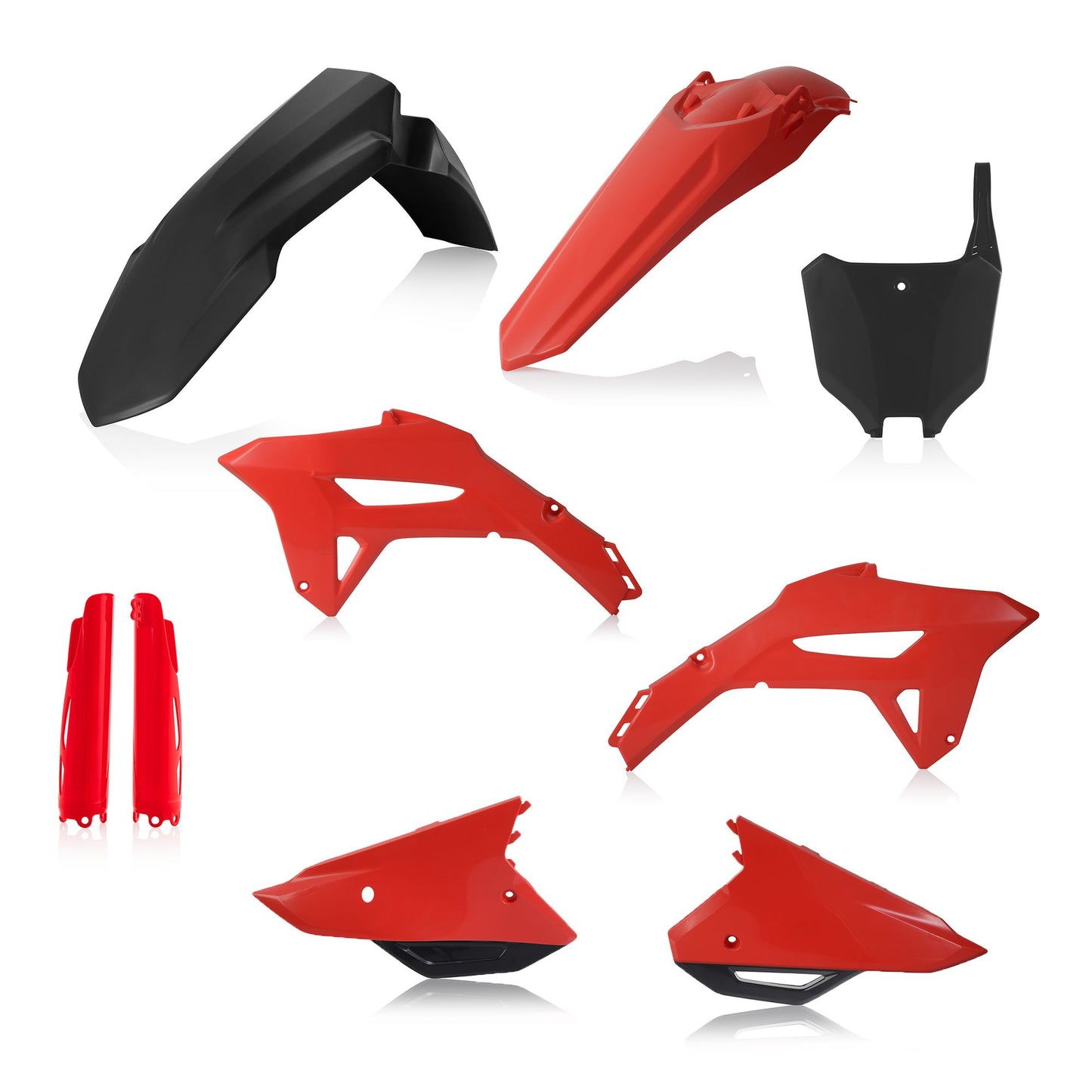 KIT PLASTICHE COMPLETO HONDA CRF450 2021 ACERBIS NERO/ROSSO