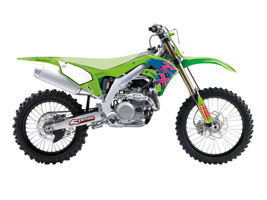 Kit Adesivi Retrò Blackbird Kawasaki KXF 450 2019-2023