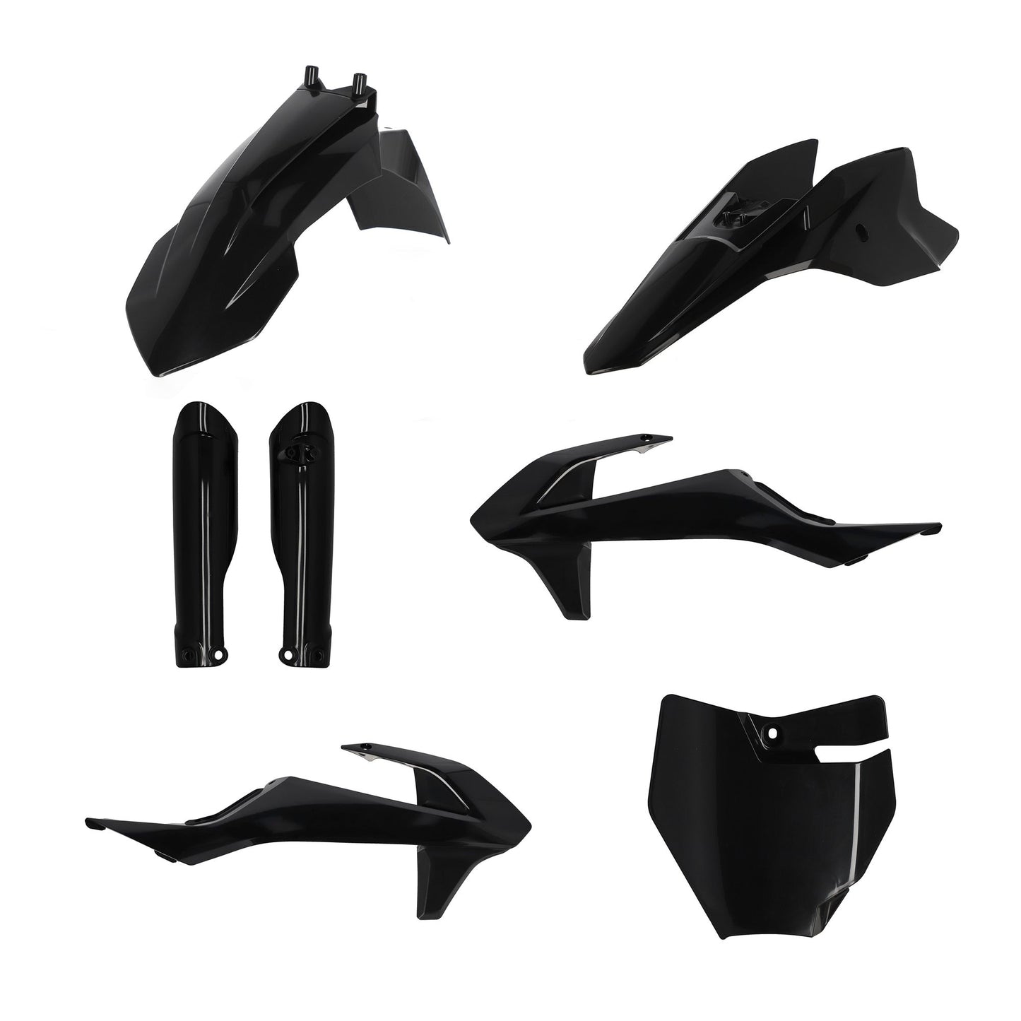 KIT PLASTICHE COMPLETO SX 50 16 ACERBIS NERO