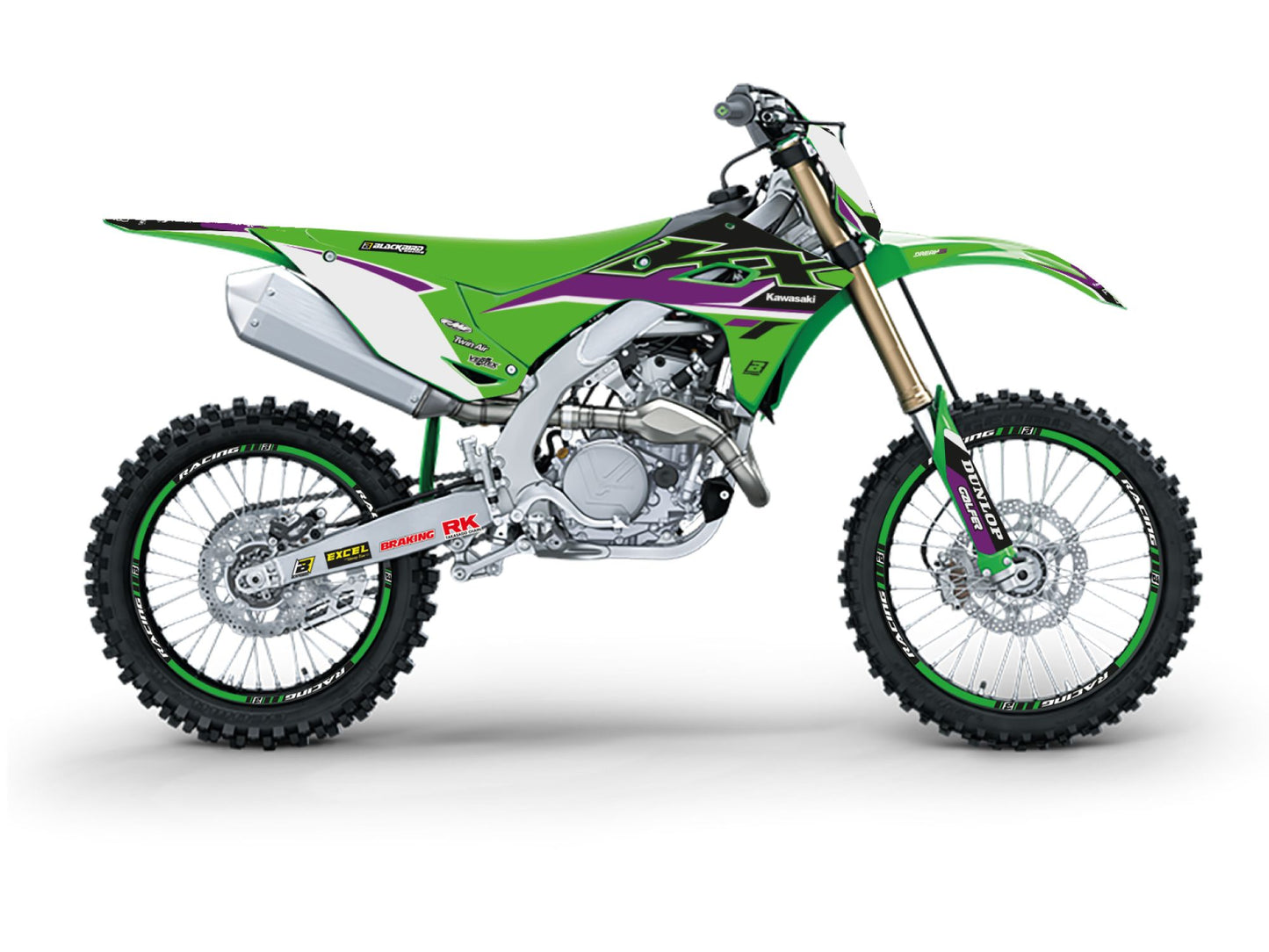 Kit Adesivi Dream 5 Blackbird Kawasaki KXF 250 2025-2026