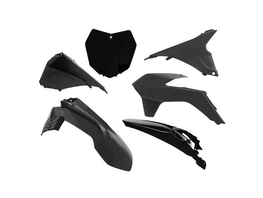 Kit Plastiche Racetech KTM 125/150/250/350/450 SENZA PARASTELI 2013-2016 Kit Completo Enduro NERO