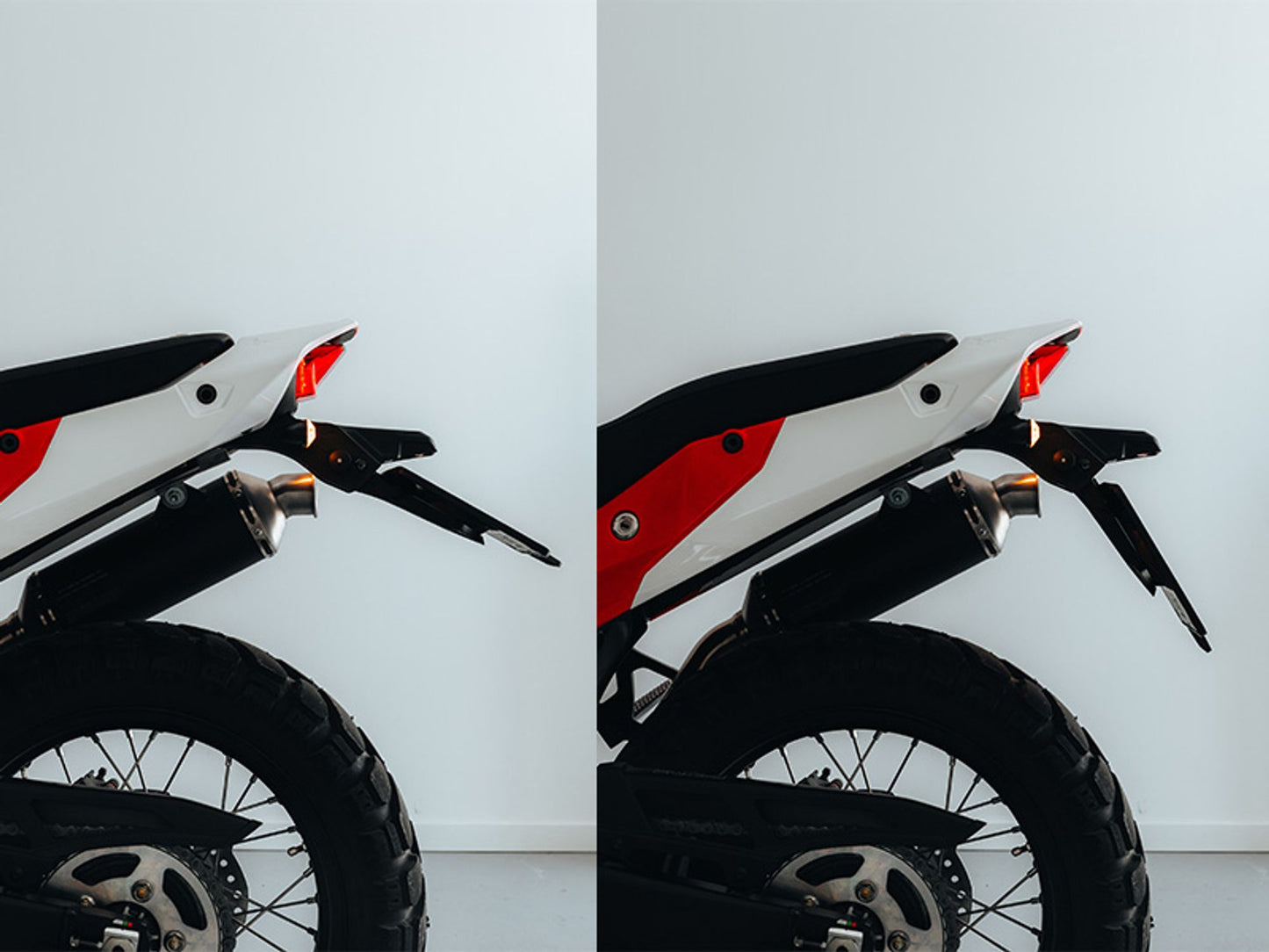 Racetech PORTATARGA INTEGRA HONDA TRANSALP 750 STREET LEGAL 2023-2026 NERO