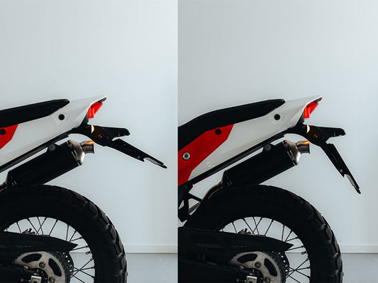 Racetech PORTATARGA INTEGRA HONDA TRANSALP 750 STREET LEGAL 2023-2026 NERO