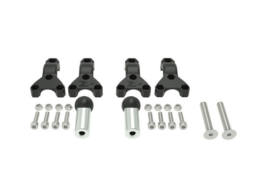 Paramani Racetech KIT MONTAGGIO PARAMANI HP3 SPECIFICO Mani NERO-ARGENTO