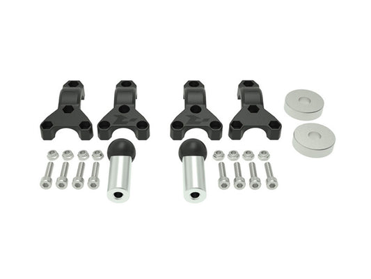 Paramani Racetech KIT MONTAGGIO PARAMANI HP3 SPECIFICO Mani NERO-ARGENTO