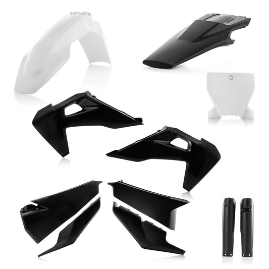 KIT PLASTICHE COMPLETO HUSQVARNA TC/FC 19 ACERBIS NERO/BIANCO