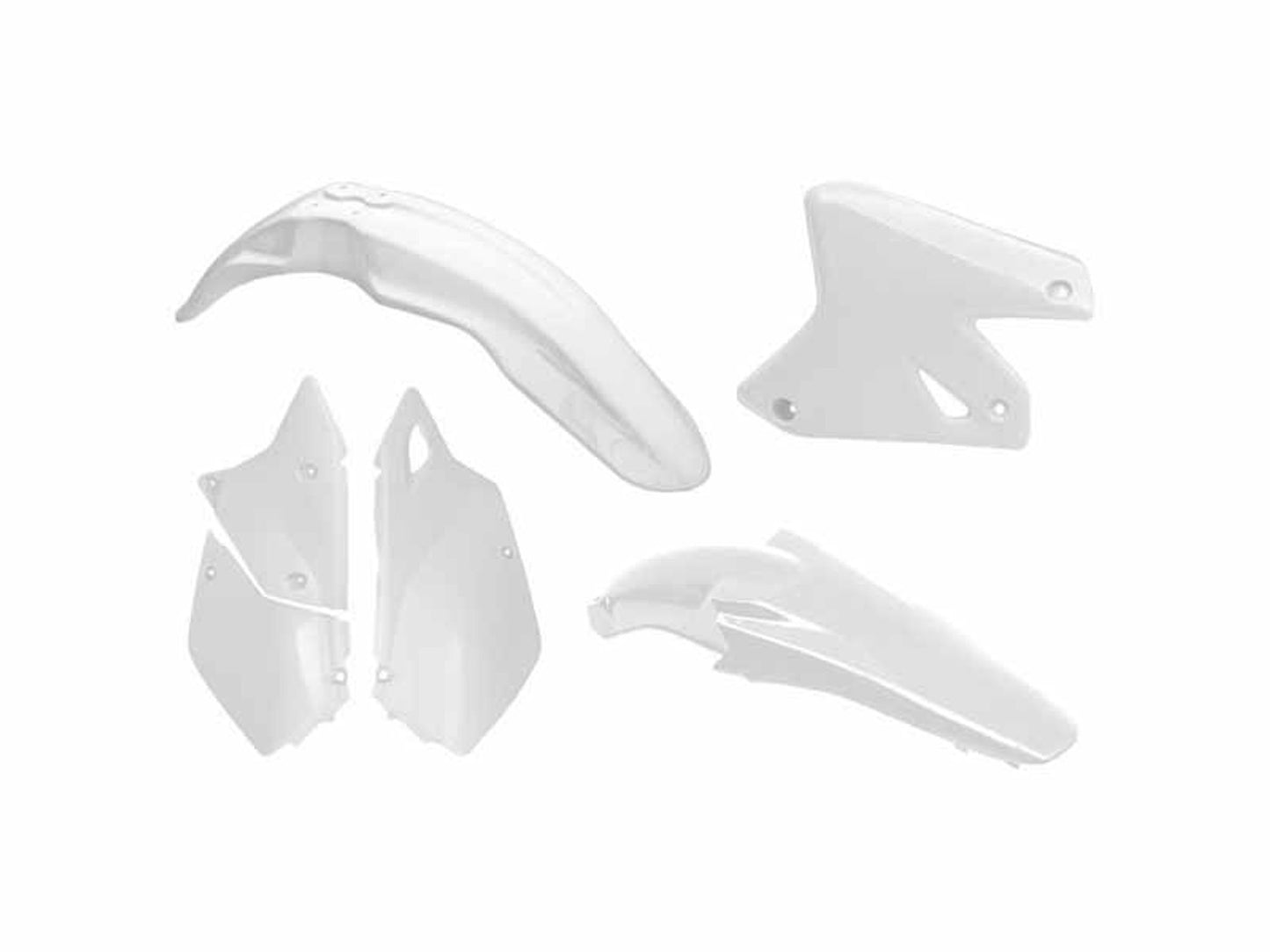 Kit Plastiche Racetech SUZUKI DRZ 400 SENZA TABELLA ANTERIORE 2000-2024 Kit BIANCO