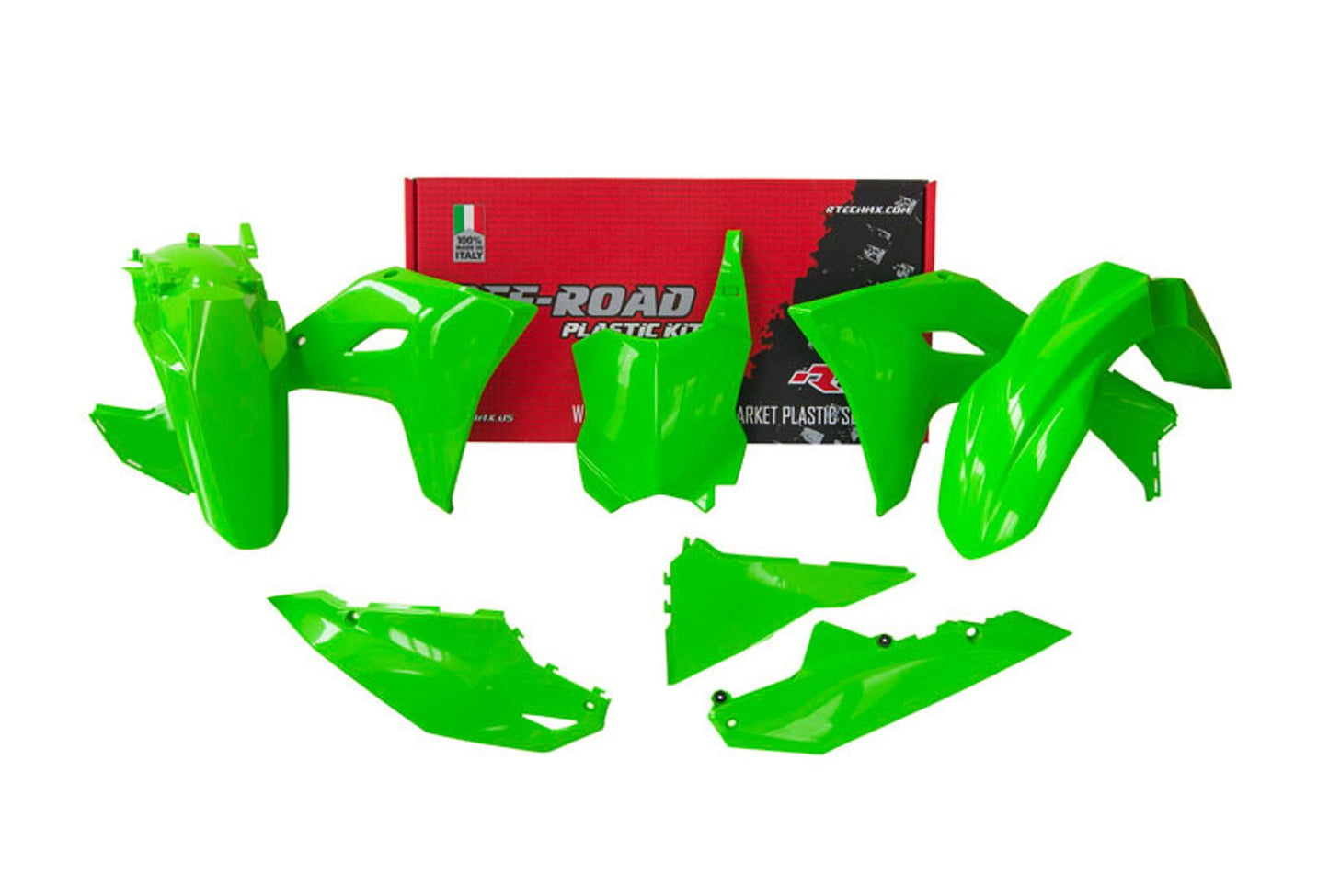 Kit Plastiche Racetech KAWASAKI KX 250/450 2024-2026 Kit VERDE FLUO