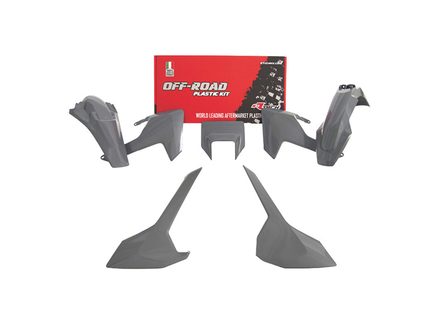 Kit Plastiche Racetech HUSQVARNA 250/300/350/450/501 SENZA PARASTELI 2017-2019 Kit GRIGIO QUANTUM