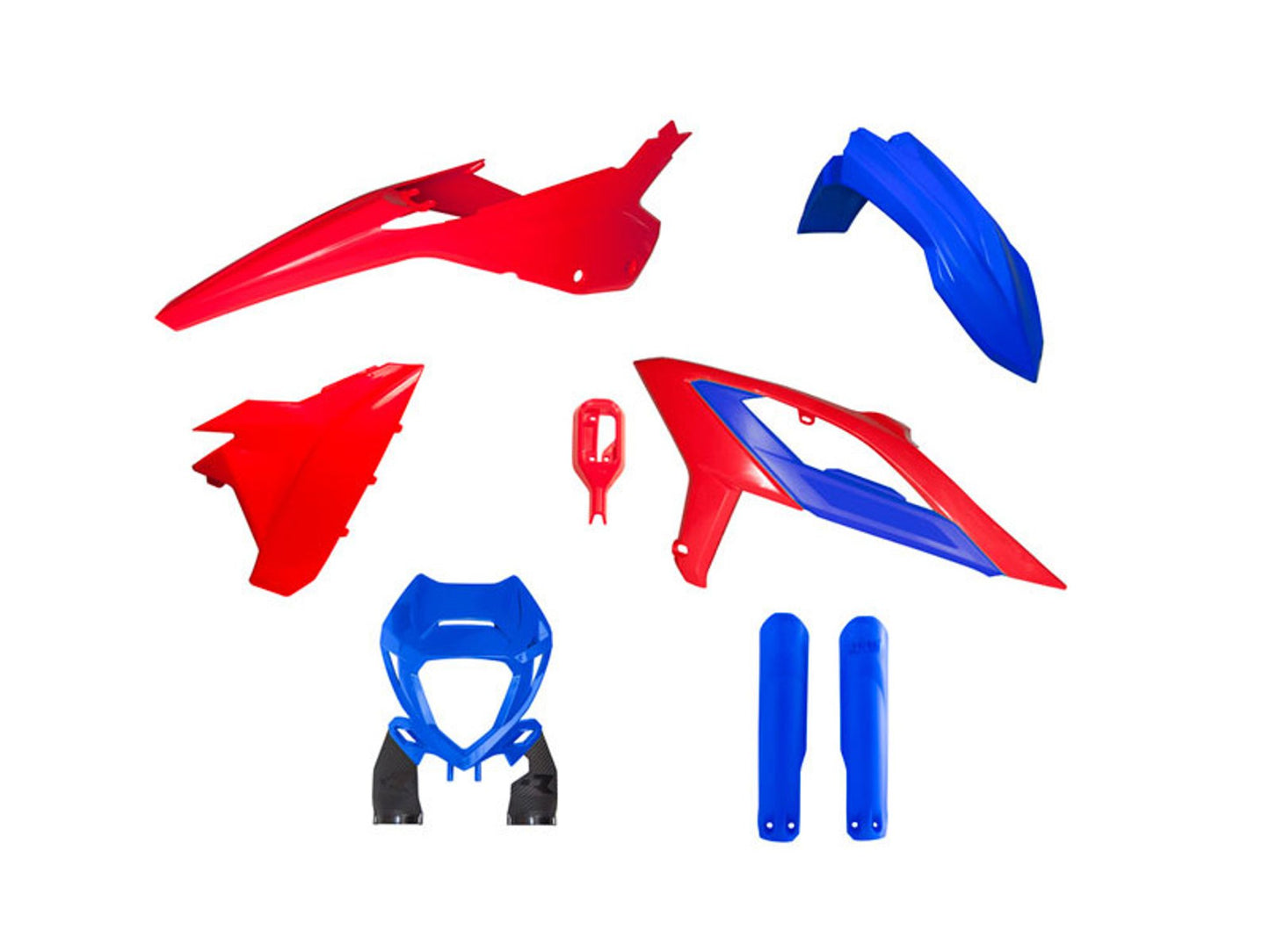 Kit Plastiche Racetech BETA RR 125/200/250/300/350/390/430/480 CON PARASTELI 2023-2024 Kit ROSSO BETA-BLU BETA