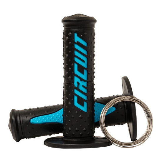 Manopole Circuit Electra Racing nero / blu fluo