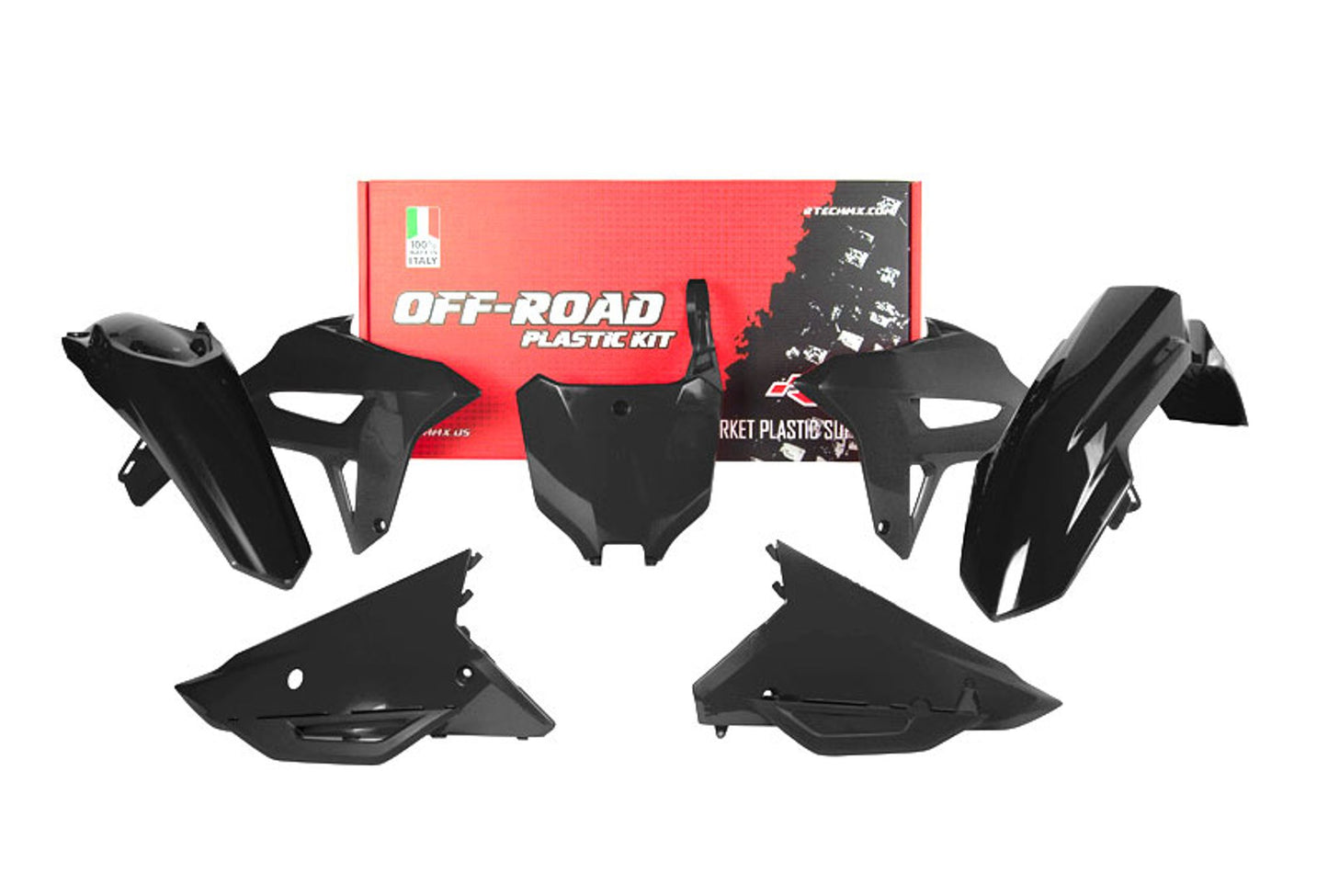 Kit Plastiche Racetech HONDA CRF 250/450 2021-2024 Kit Completo Enduro Motocross NERO