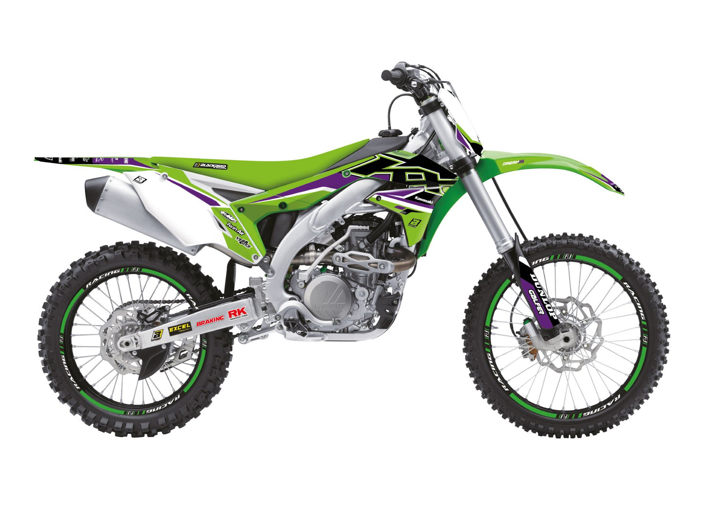Kit Adesivi Dream 5 Blackbird Kawasaki KXF 450 2016-2018