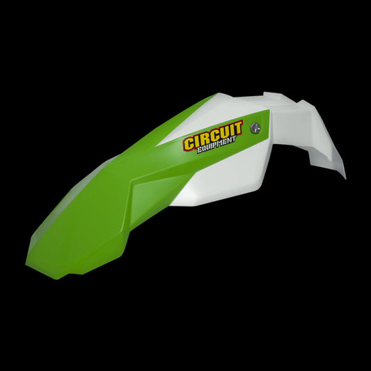 Parafango anteriore Circuit Stealth bianco / verde