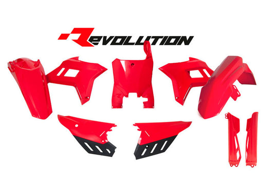 Kit Plastiche Racetech REVOLUTION CON PARASTELI HONDA CRF 250/450 2021-2024 Kit Completo