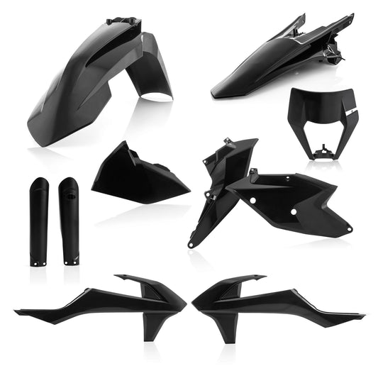 KIT PLASTICHE COMPLETO EXC/EXC-F 19 ACERBIS NERO