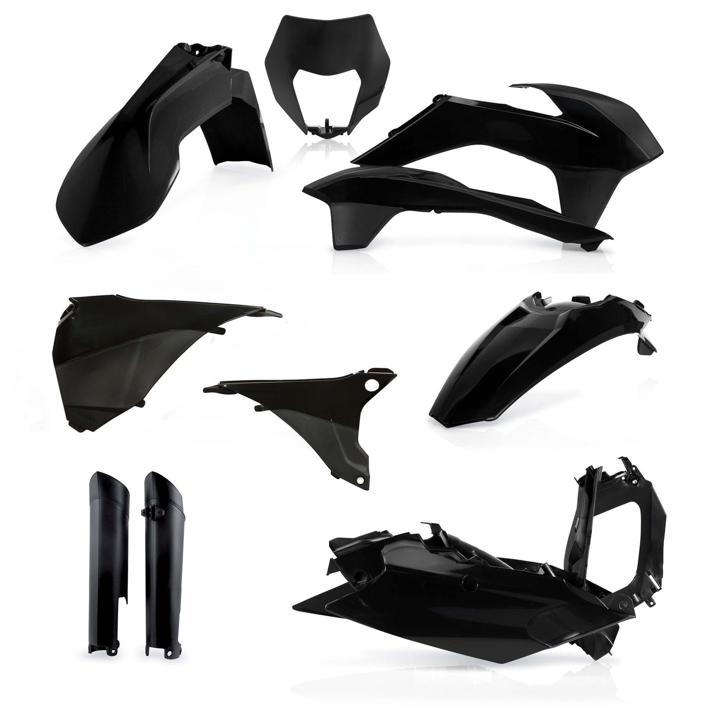 KIT PLASTICHE COMPLETO KTM EXC EXC-F 2014 ACERBIS NERO