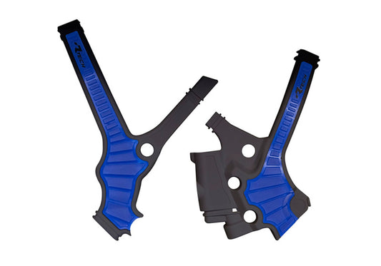 Racetech PROTEZIONE TELAIO BI-MATERIALE YAMAHA YZ 85 2022-2026 NERO - BLU YAMAHA